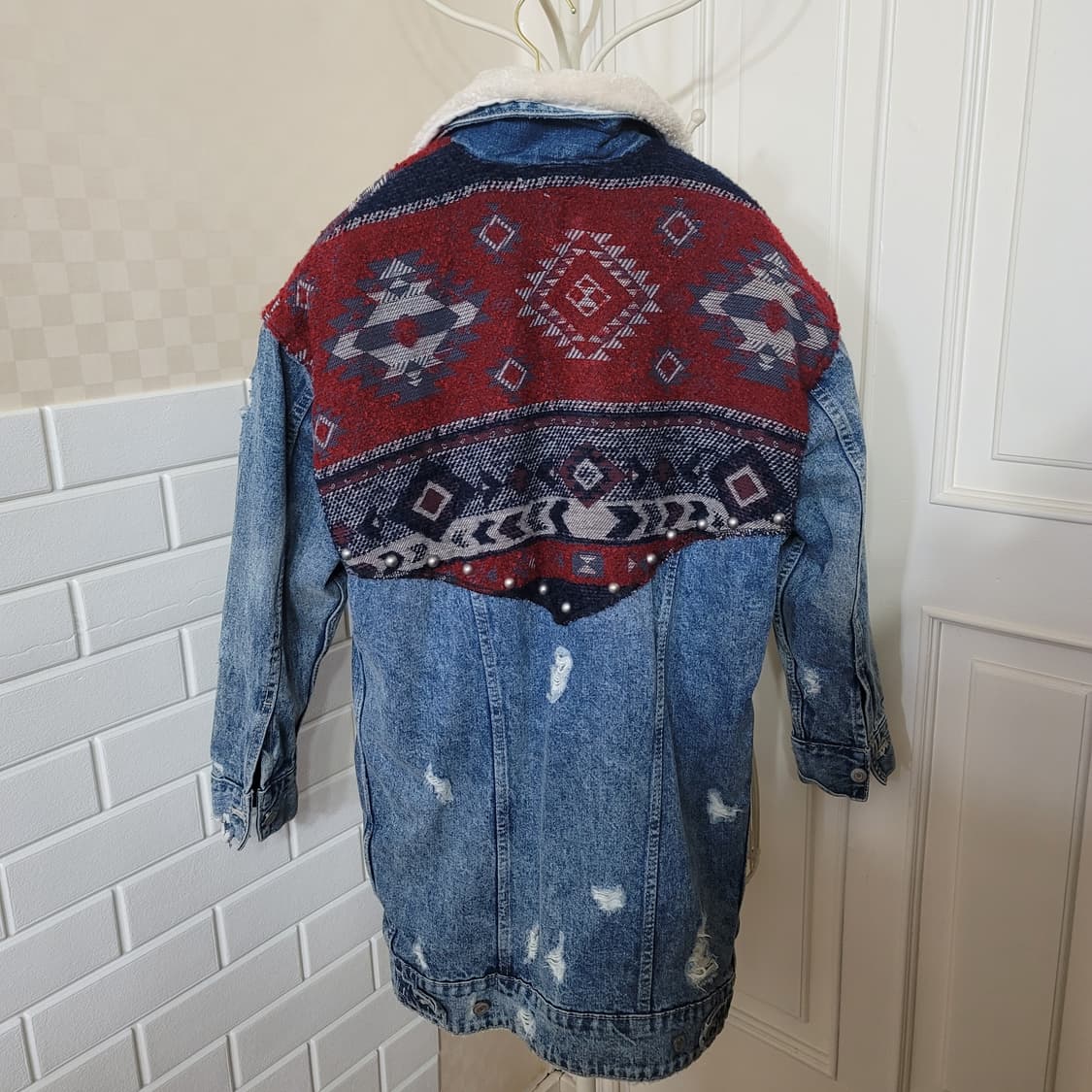 자라 뽀글이 데님 자켓  상품이미지2