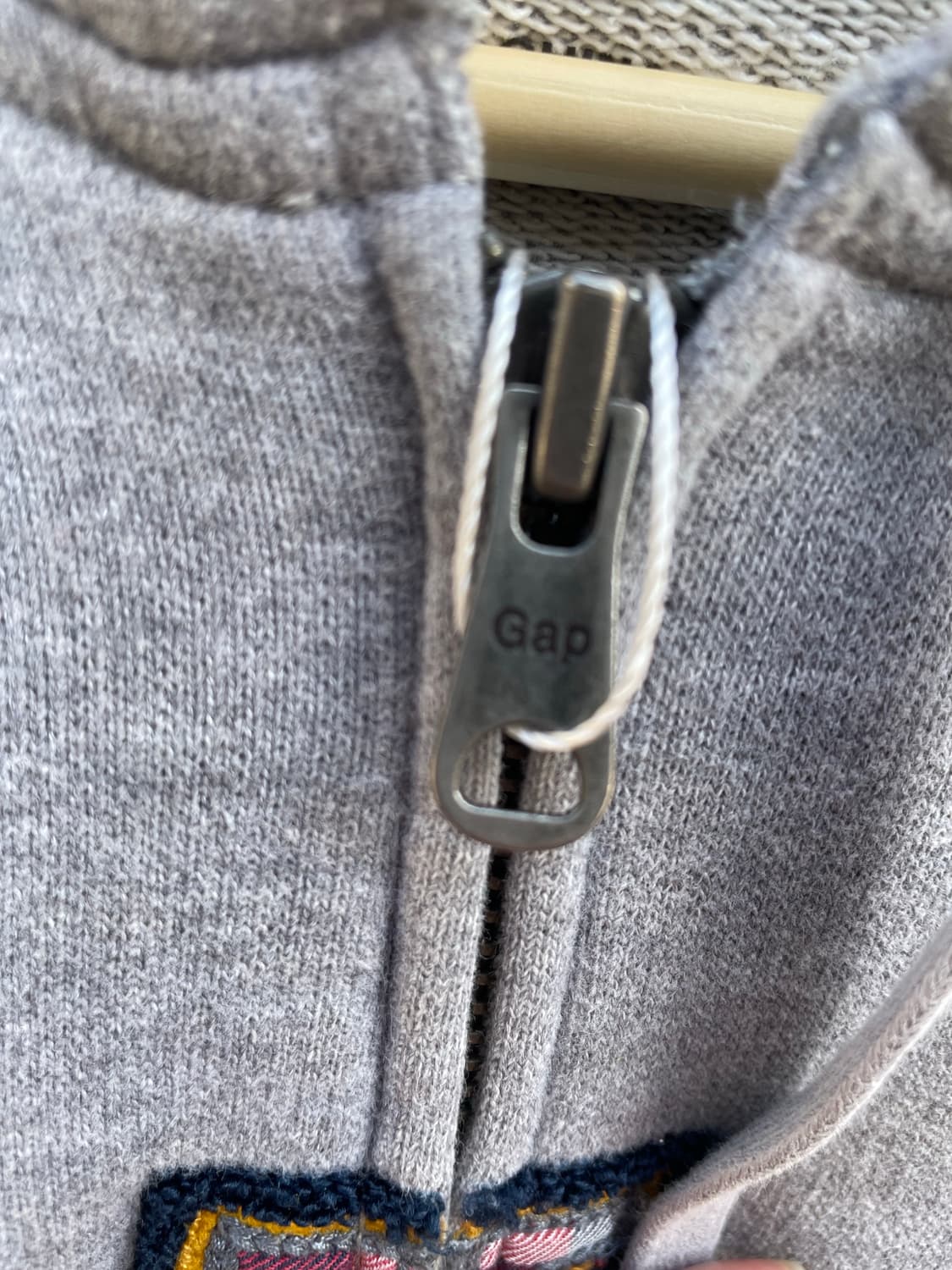 GAP 체크로고 그레이 후디 상품이미지6