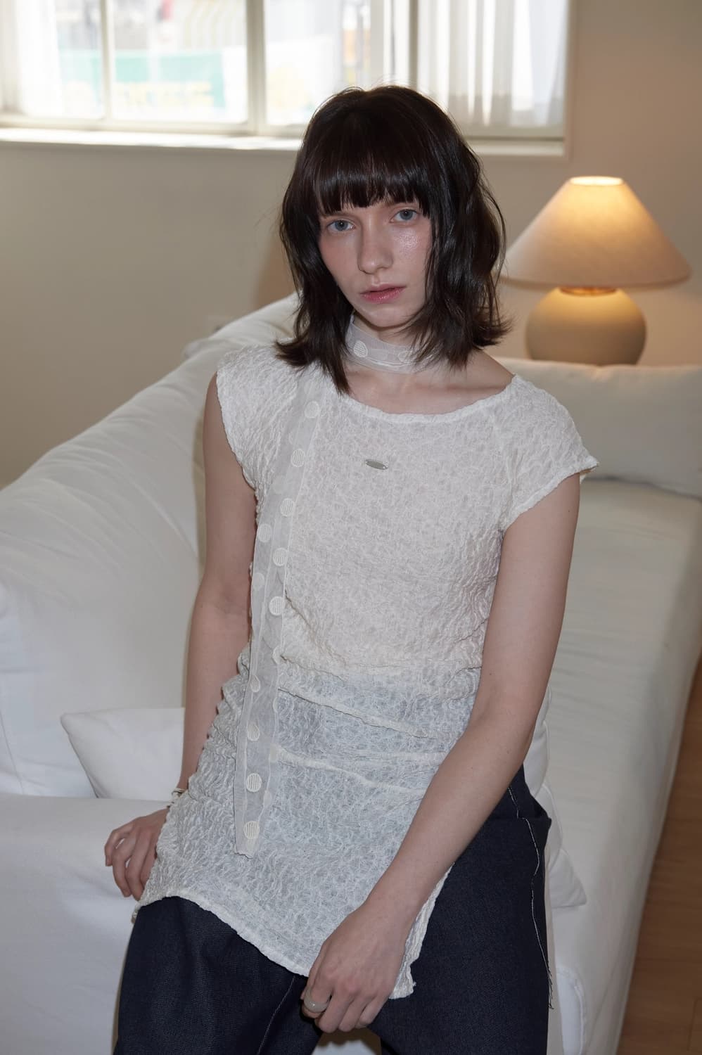 미즈유 mizyu LACE SEE THROUH TOP 상품이미지3