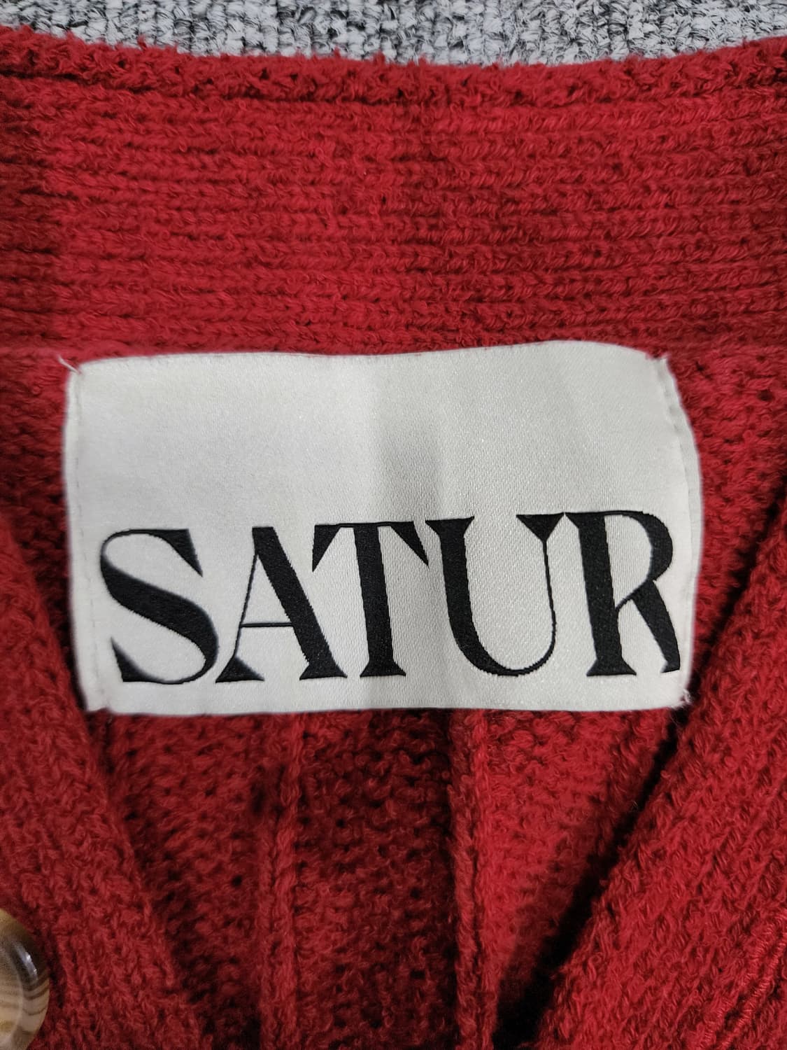 SATUR 세터 파로 오버 부클 가디건 M 상품이미지5