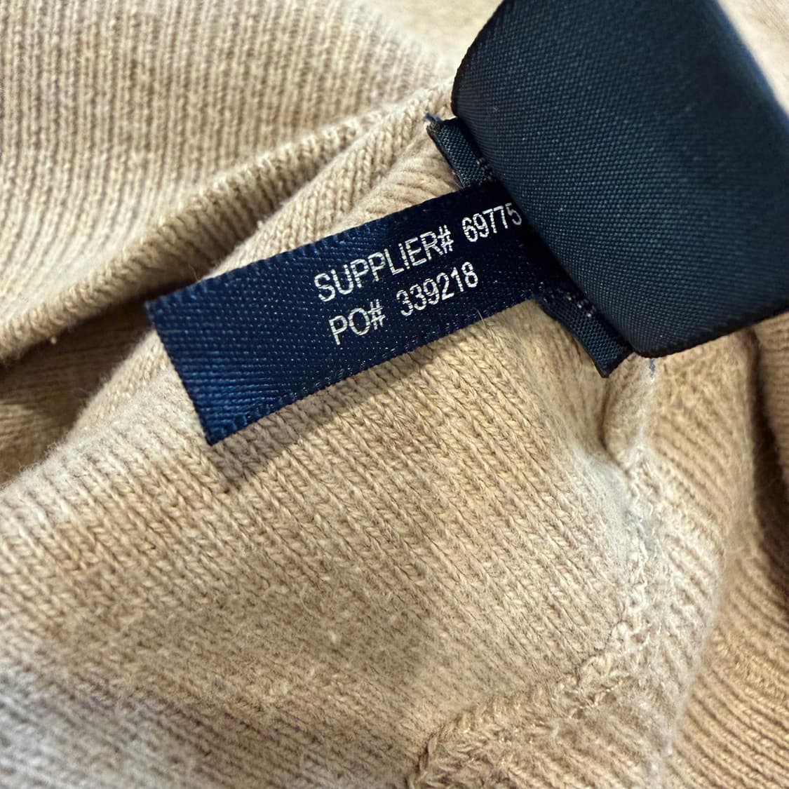 폴로 랄프로렌 오트밀 버건디 미니 포니 코튼 니트  상품이미지4