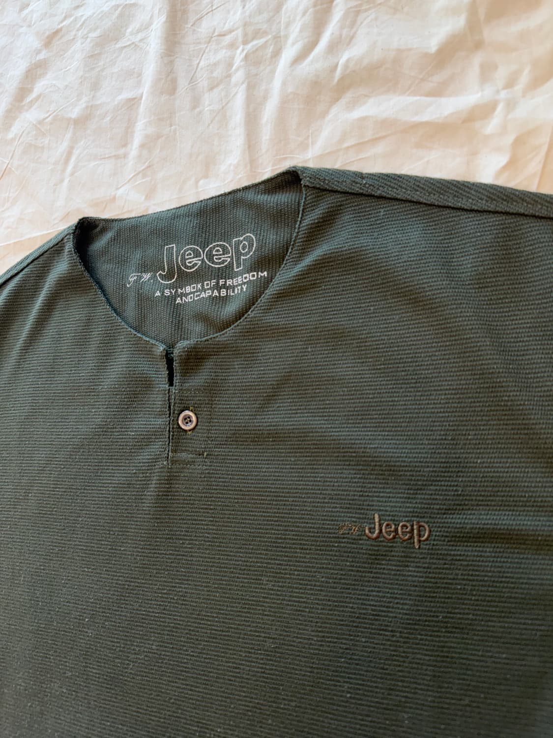 Jeep 와플 헨리넥 반팔 티셔츠 상품이미지2
