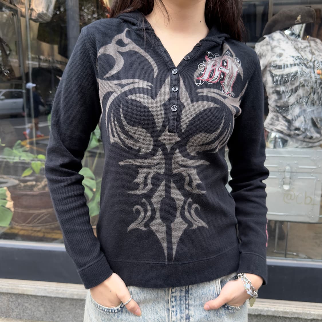 2000s 할리데이비슨 네오 트라이벌 크로스 긴팔 상품이미지5