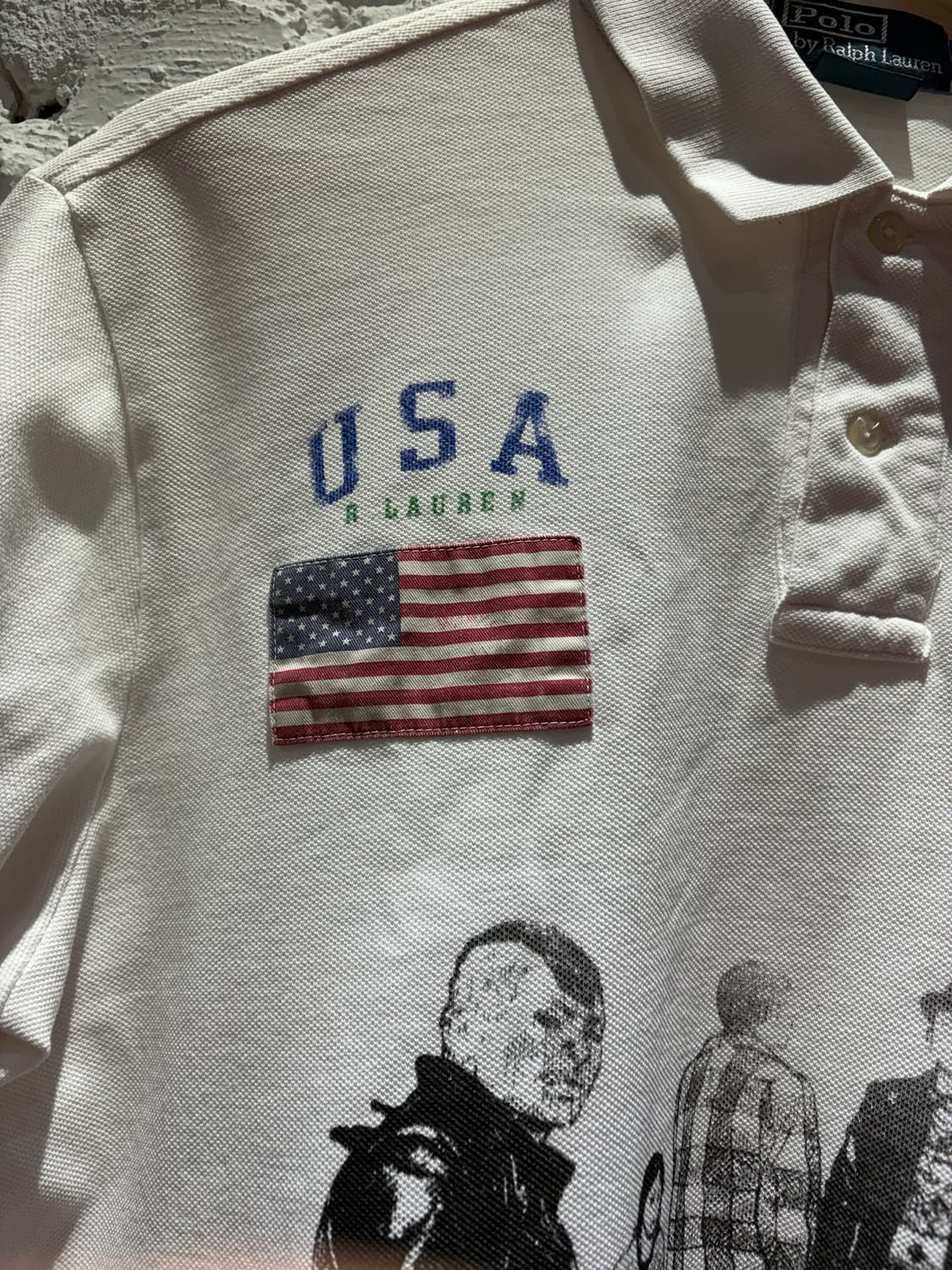 폴로 빅포니 성조기 USA 치프키프 커스텀 카라반팔티셔츠 상품이미지5