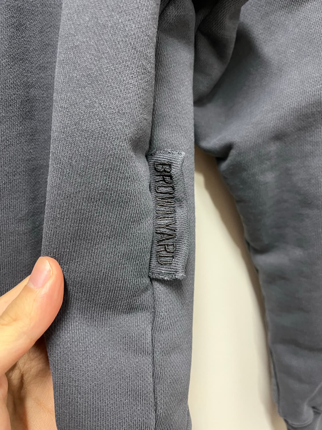 브라운야드 워시드 스웻 셔츠, Washed Black 3 상품이미지5