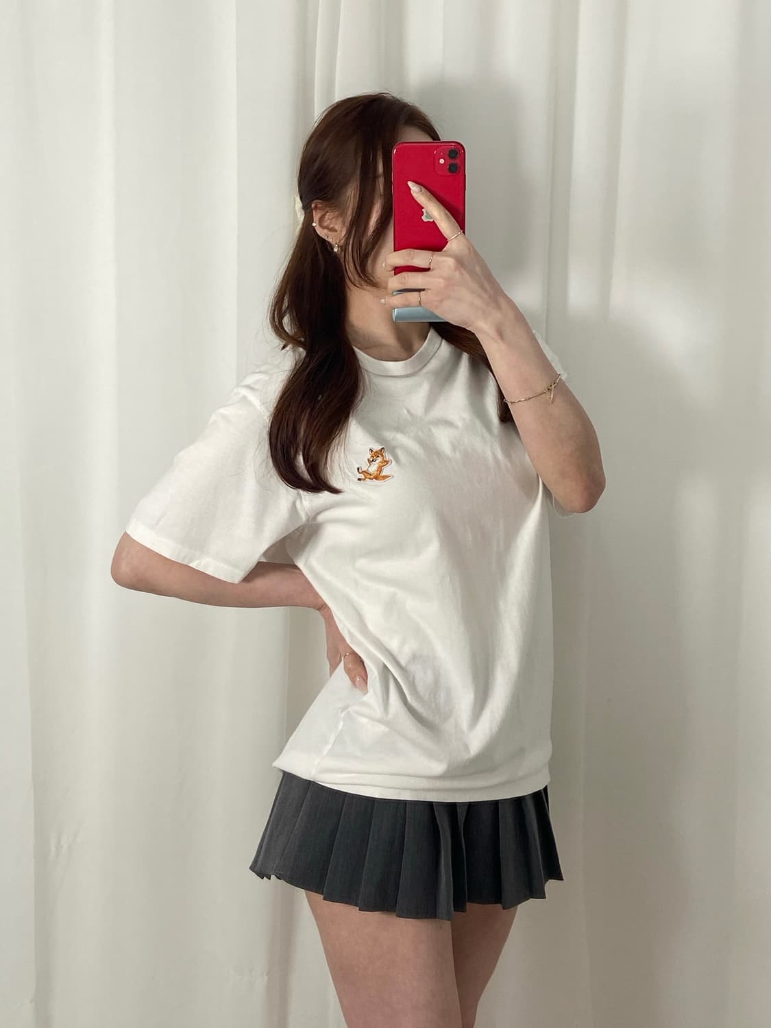 메종키츠네 와펜 라운드 티 상품이미지2