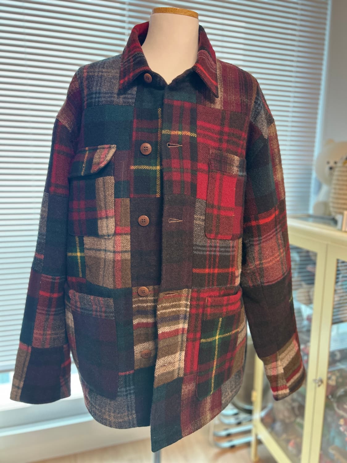 랄프로렌 폴로 컨트리 패치워크 울 자켓 XL 상품이미지4