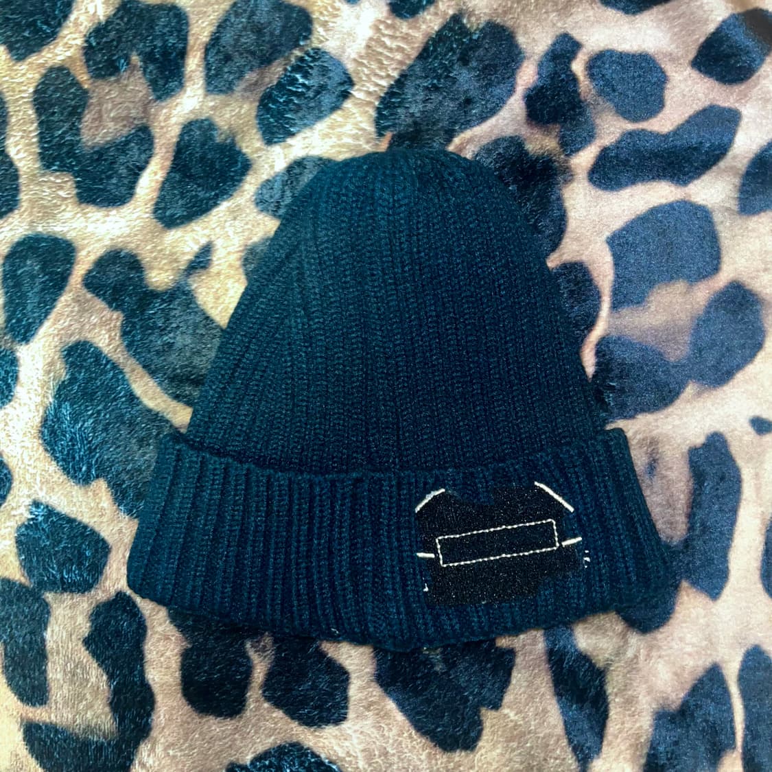 [남녀공용]롤플레잉레코드 모노캣 블랙 비니 상품이미지3