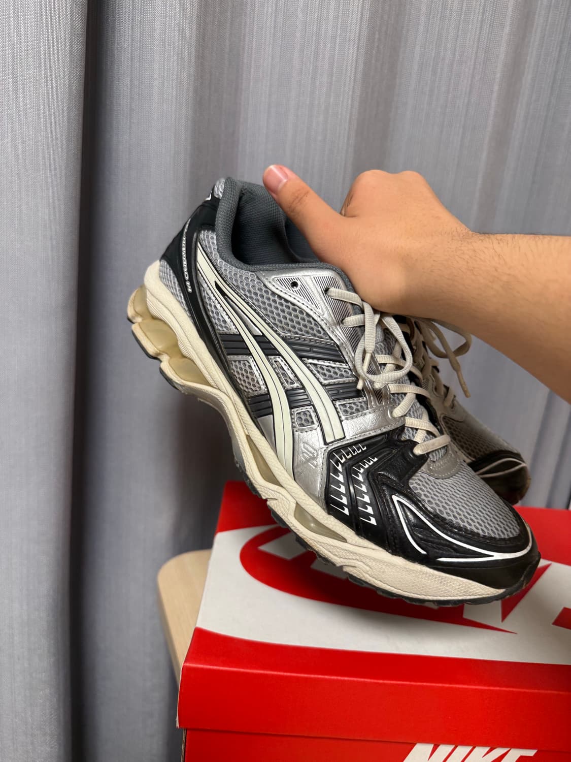 [290] 아식스 젤 카야노 14 블랙 글레이셔 그레이 상품이미지2