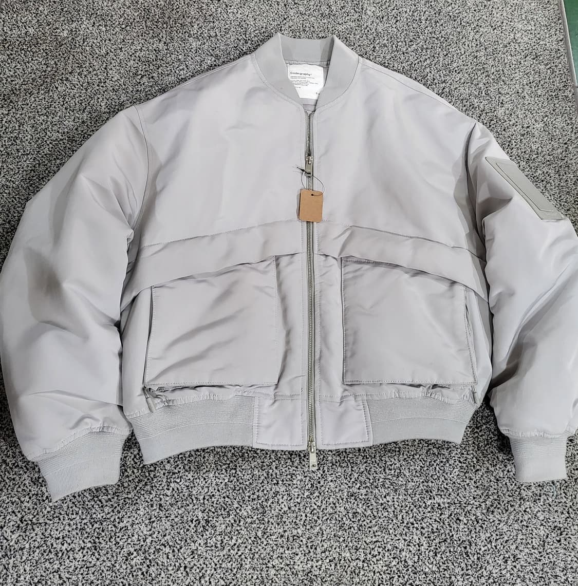 코드그래피 그레이 항공 점퍼 상품이미지1