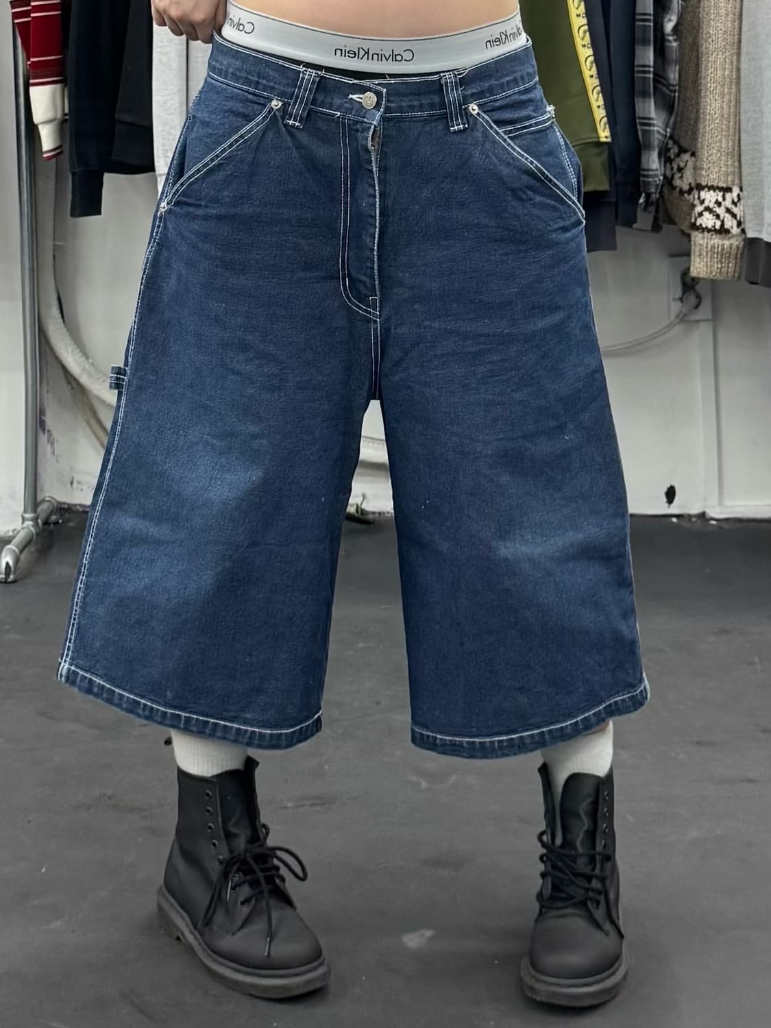 VTG 데님 카펜터 버뮤다팬츠 상품이미지1