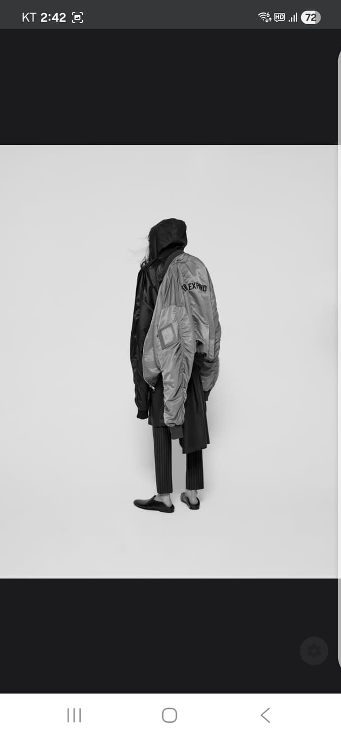 준지 18ss 컬렉션 레이어드 마원 카키 50사이즈 상품이미지2