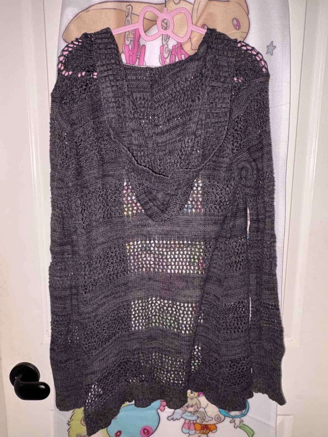 [Roxy] 빈티지 시스루 니트 후드 가디건 상품이미지2