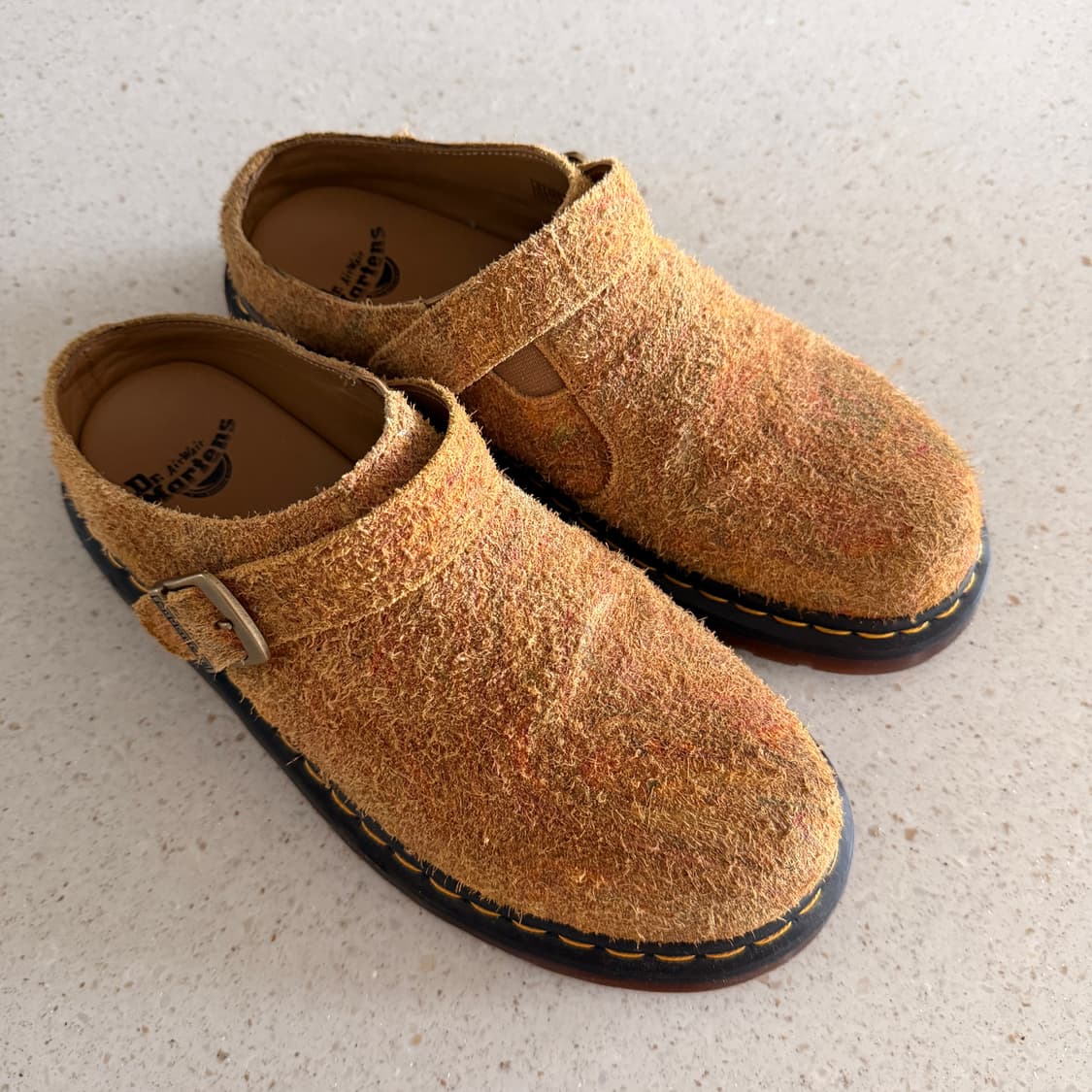 닥터마틴 아이샴 마블드 헤어리 스웨이드 브라운 머스타드 280size 상품이미지2