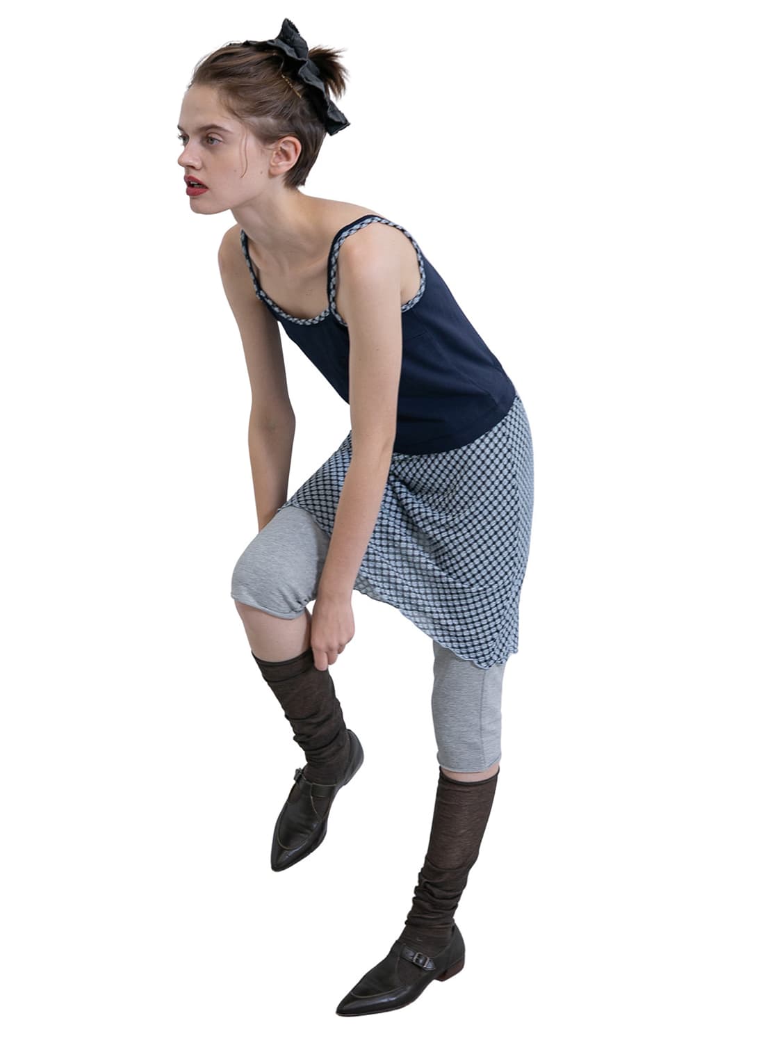 [F]퍼버즈 26ss 멜티드 스티치 양말/브라운 상품이미지2