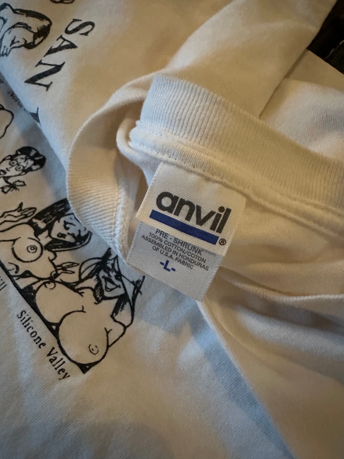 00s Vintage Anvil Tits T Shirt 상품이미지6