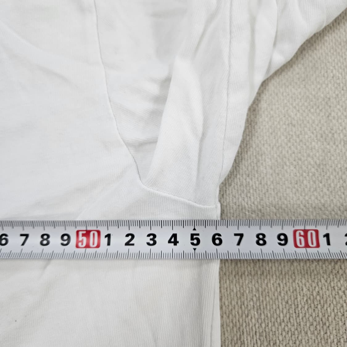 XL 커버낫 레드 아치로고 화이트 반팔 티 0608Y 상품이미지5