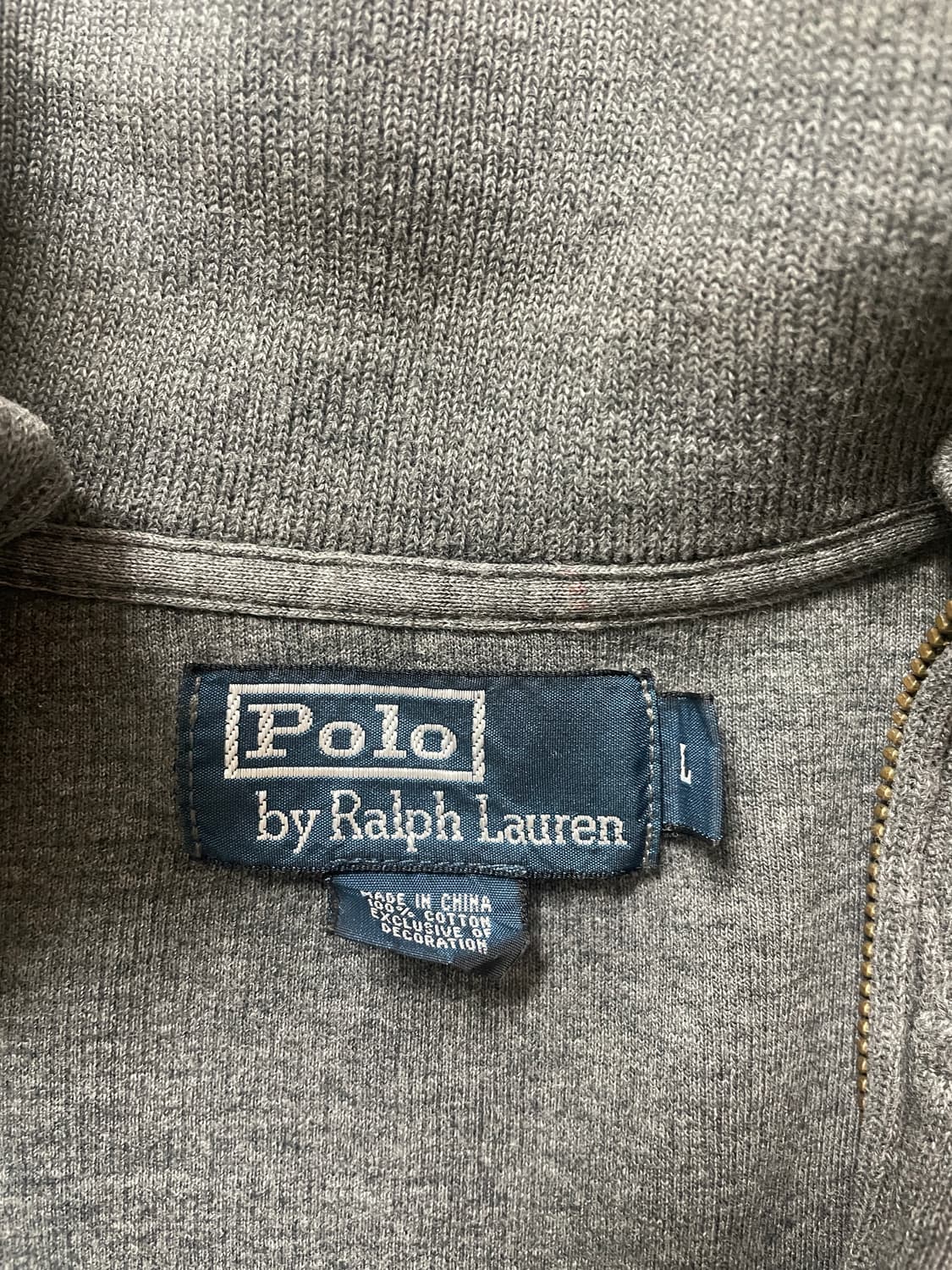 폴로 랄프로렌 하프집업 L 회색 상품이미지3