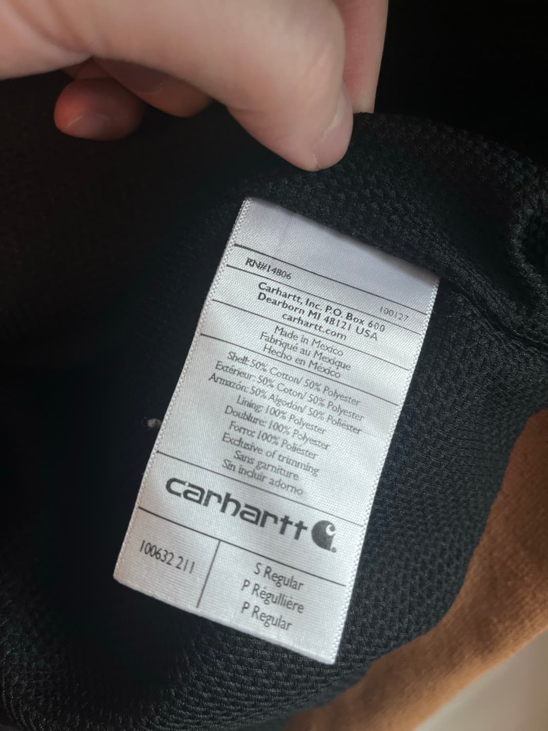 칼하트 미드웨이트 후드집업 브라운 베이지 상품이미지5