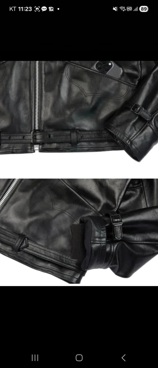 디아프바인 dv.lot 689 신상 레더 자켓 새상품 상품이미지5