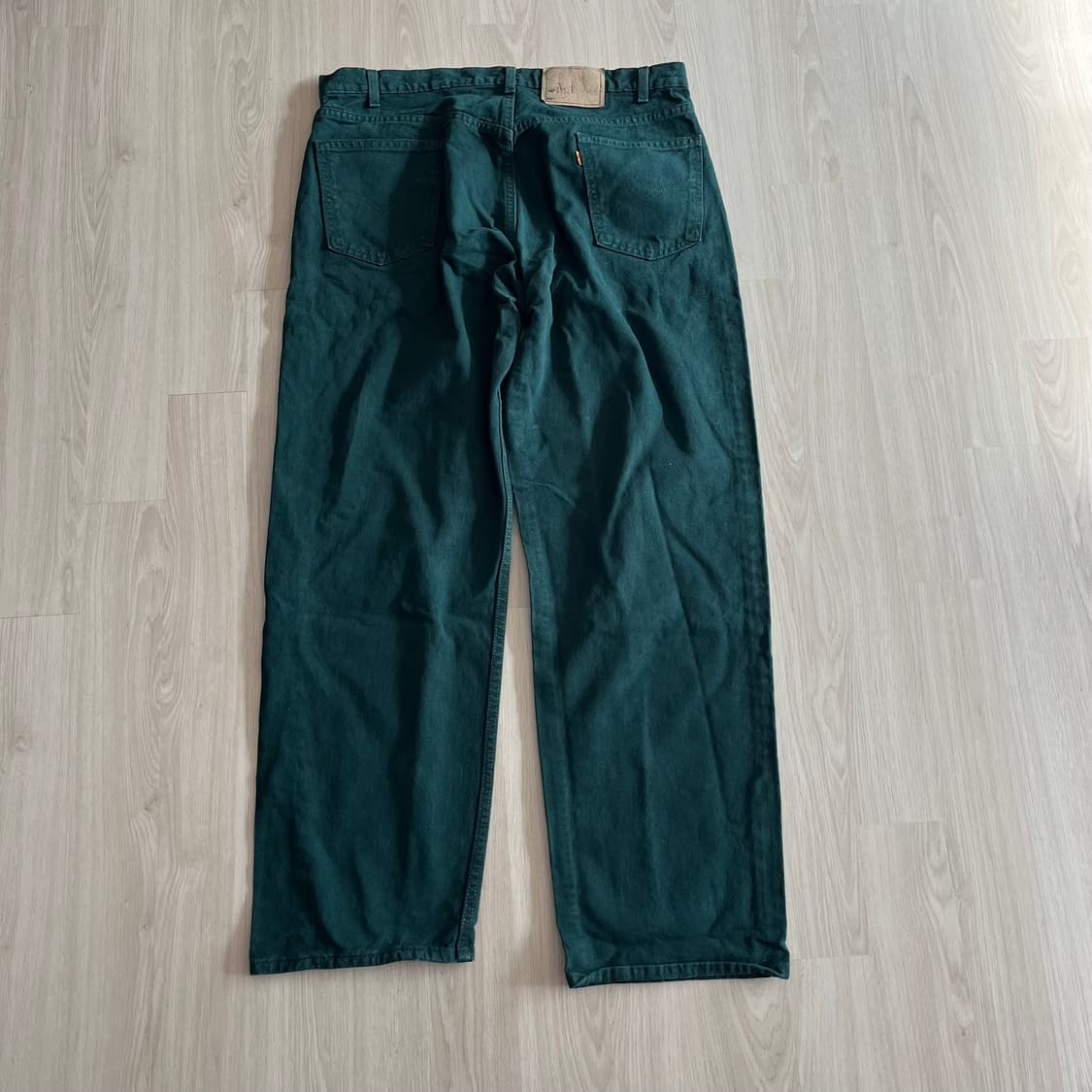 [38X32] 90s 빈티지 리바이스 565 그린 made in usa 상품이미지5