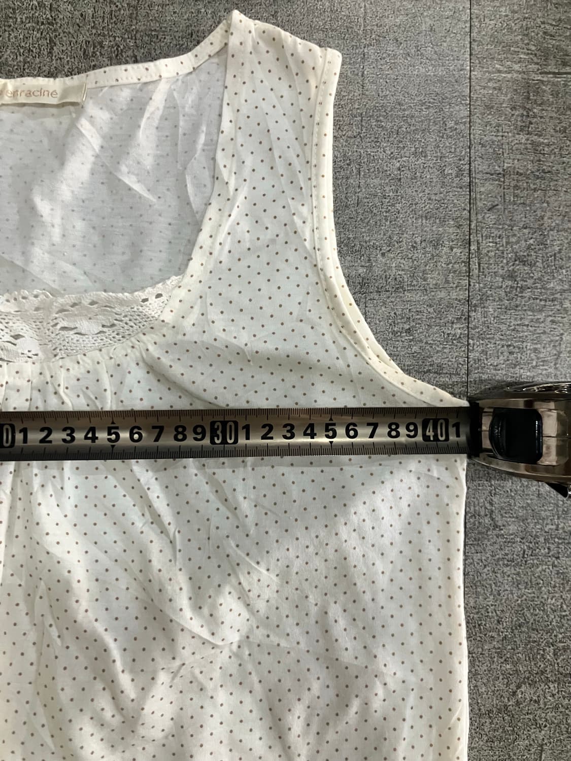 일본빈티지 Enracine 하구미모리걸 달천깔페어리 슬리브리스 나시탑 상품이미지2
