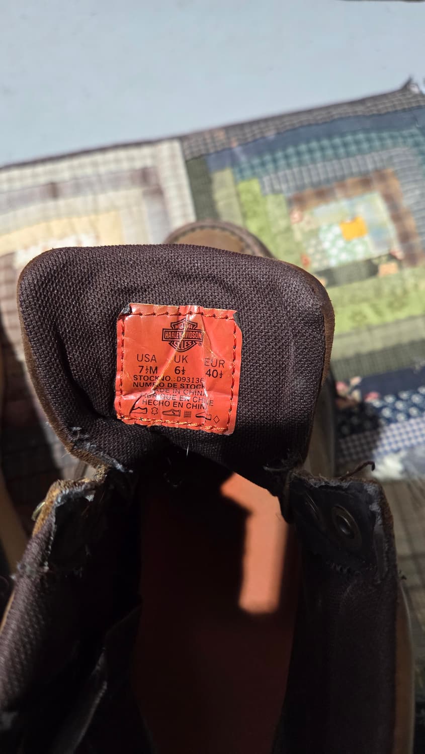 할리데이비슨 브라운색 웨지솔 워커  상품이미지7