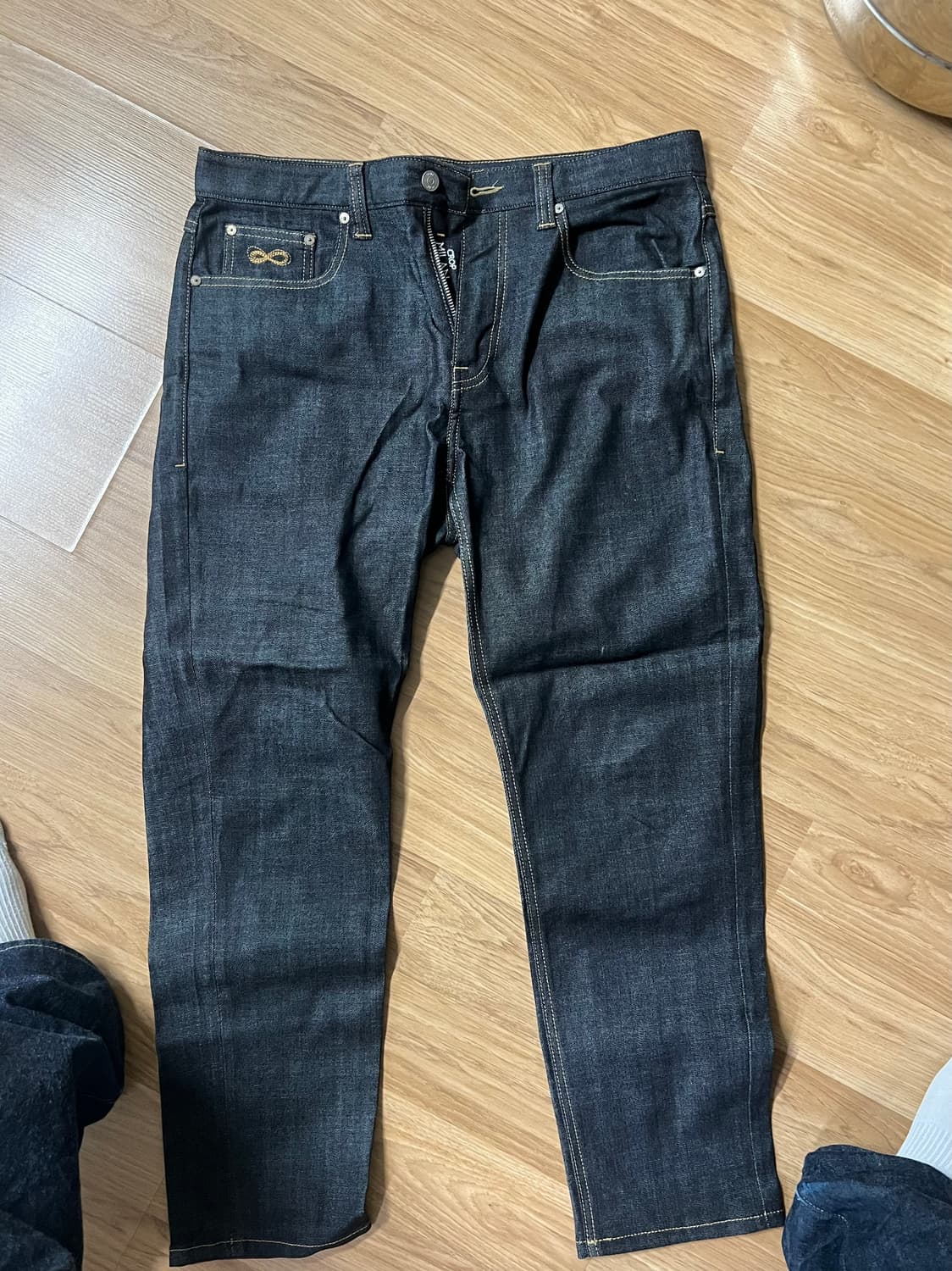 플랙 밀란 크롭진 청바지 34 상품이미지1