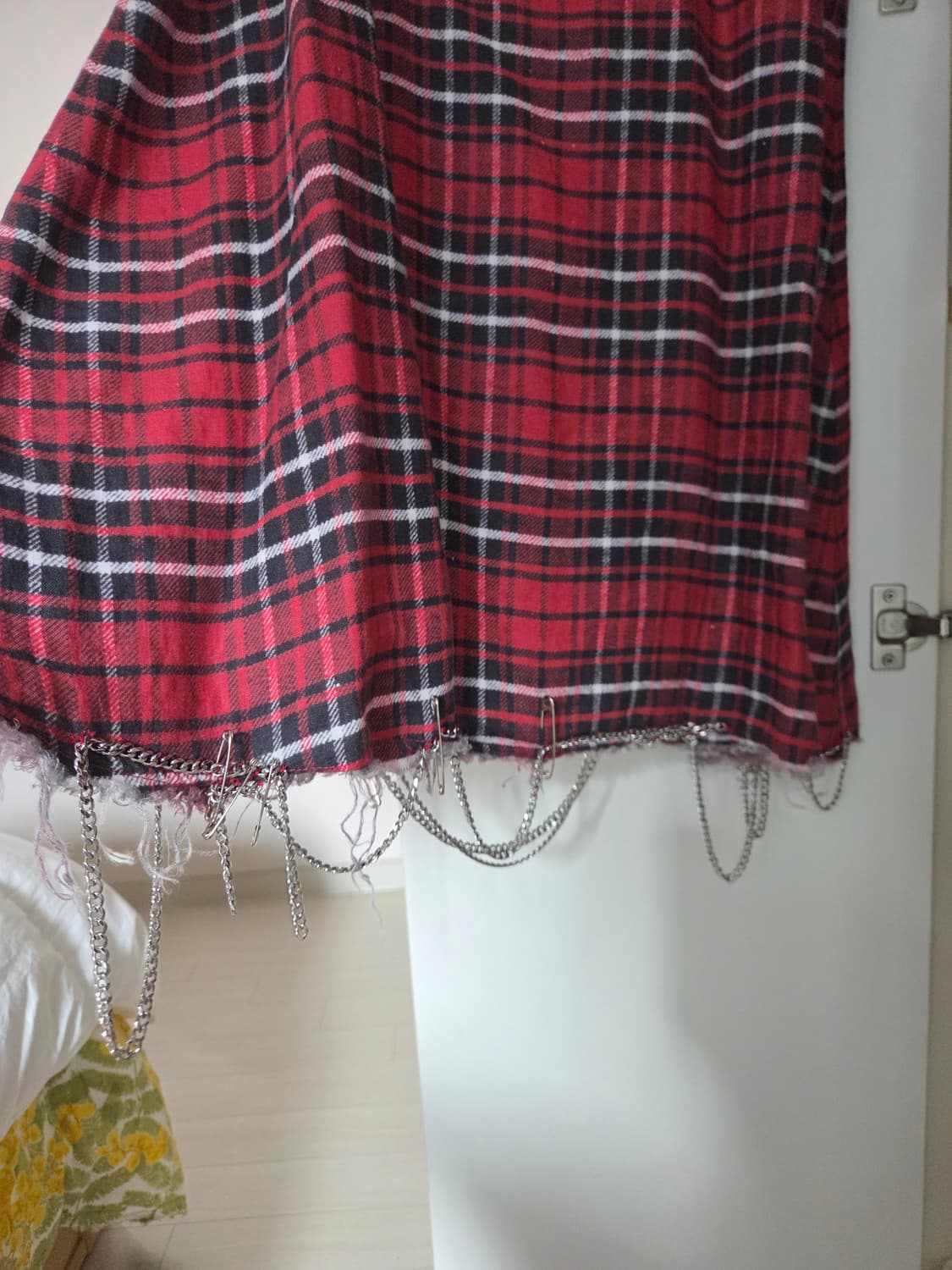 알써틴 R13체크 체인 원피스 상품이미지7