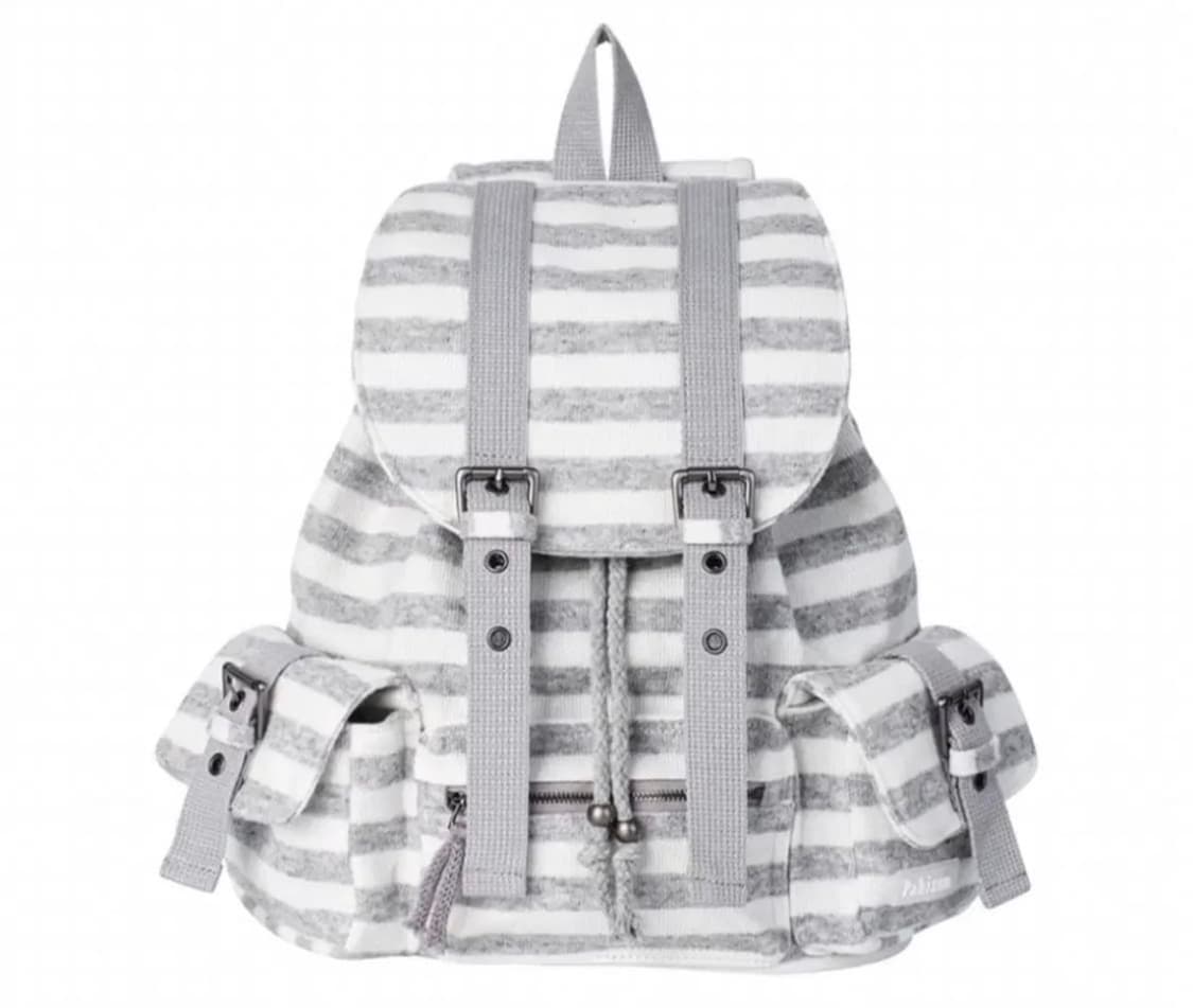 파히섬 탠스댄스 스트라이프 백팩 그레이 구해요 상품이미지1