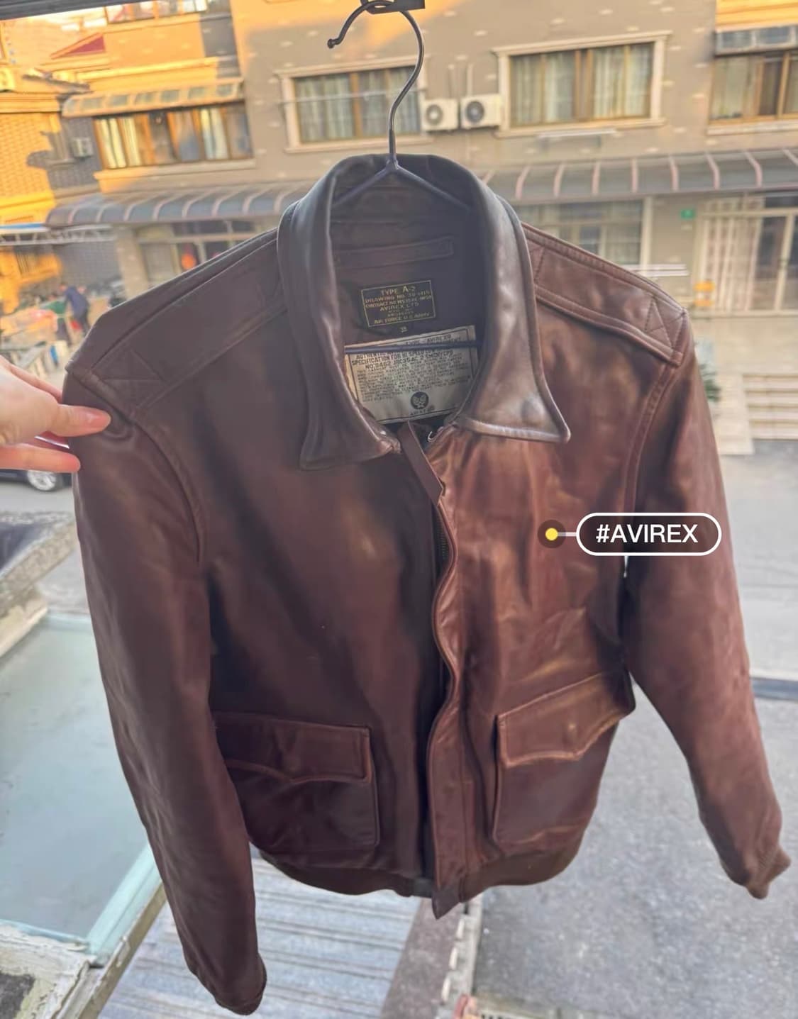 아비렉스 a2 가죽자켓 L 상품이미지3