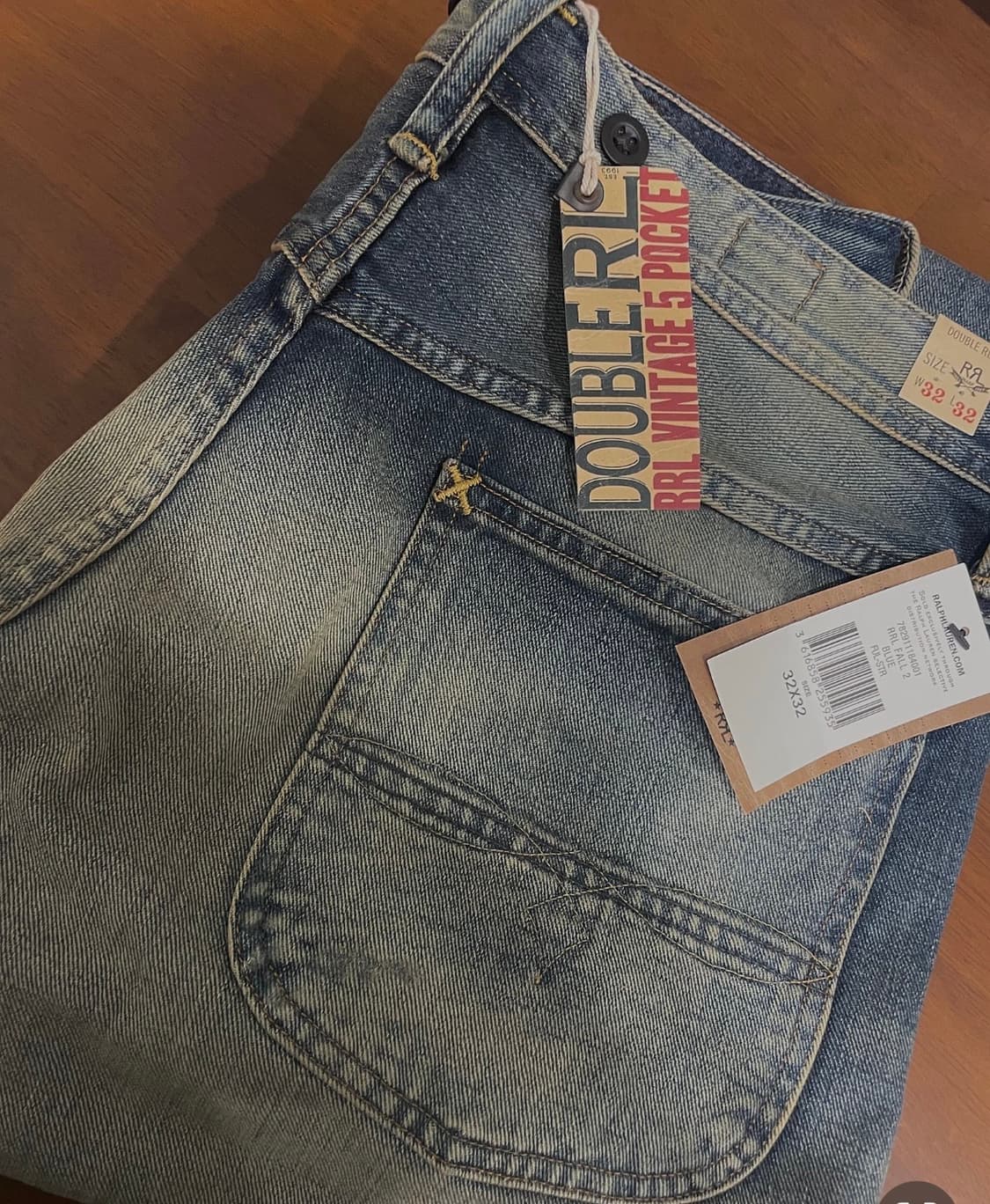 rrl 빈티지 5포켓 워싱진 32x32 상품이미지1