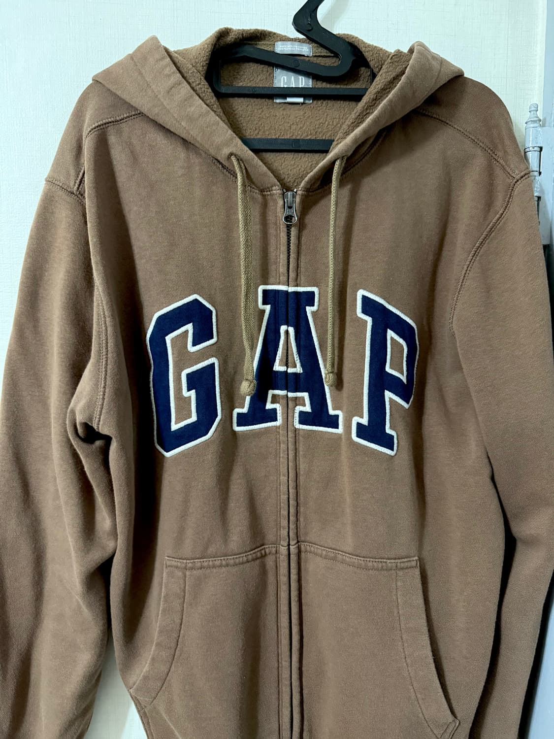 갭 gap 브라운 초코 후드집업 상품이미지1