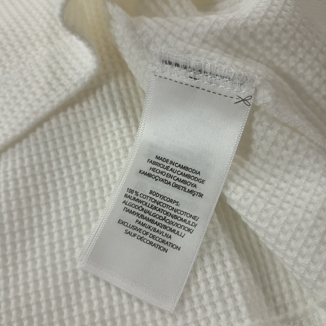 CK441 XL 폴로 와플니트 네이비포니 화이트 티셔츠 상품이미지5