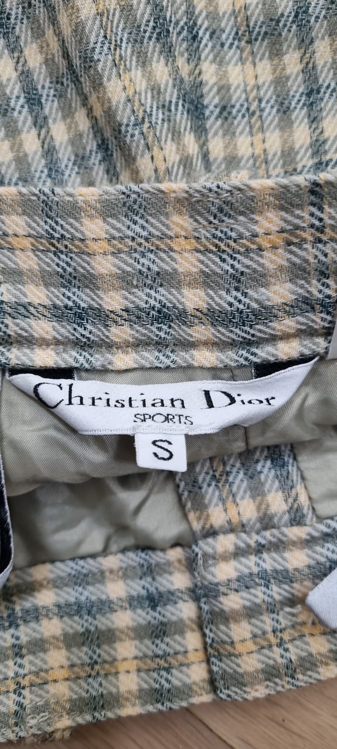 크리스찬디올 울 100 체크 팬츠 S _ 여성 상품이미지9