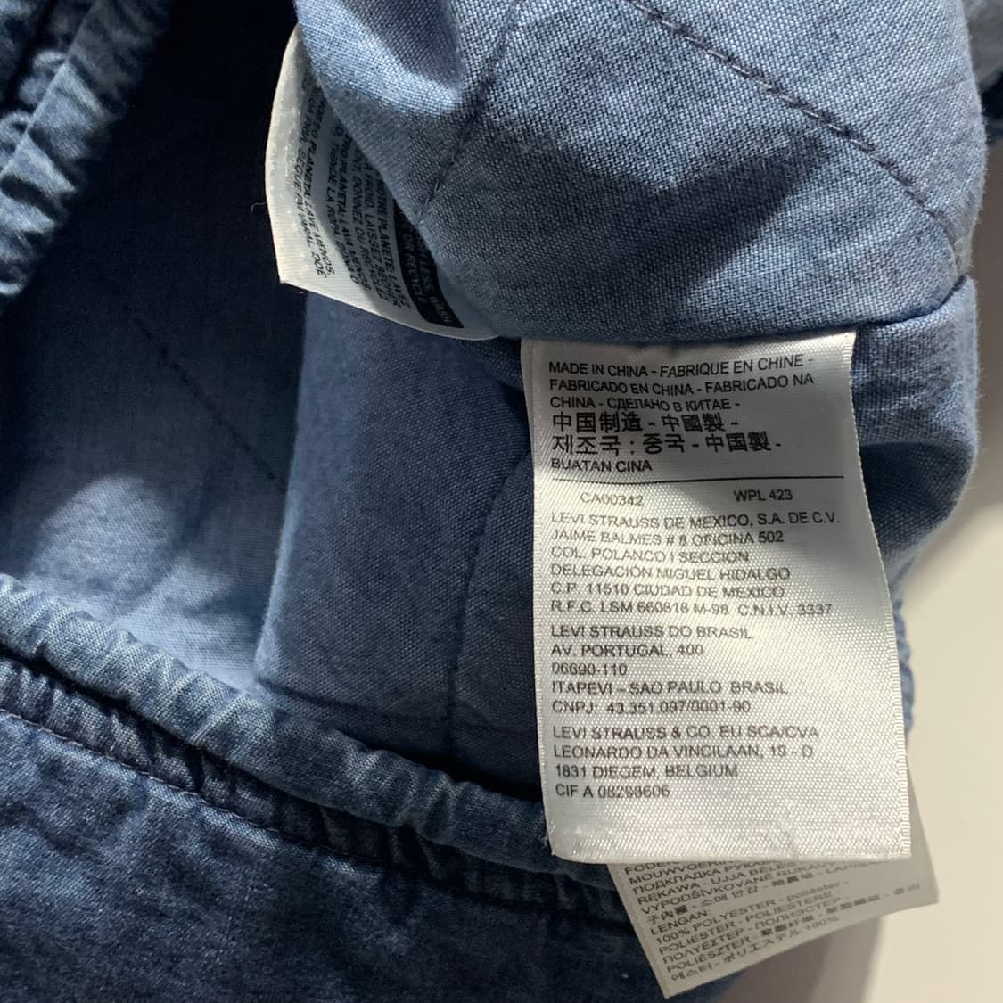 리바이스 데님 퀼팅 코치 자켓   상품이미지5