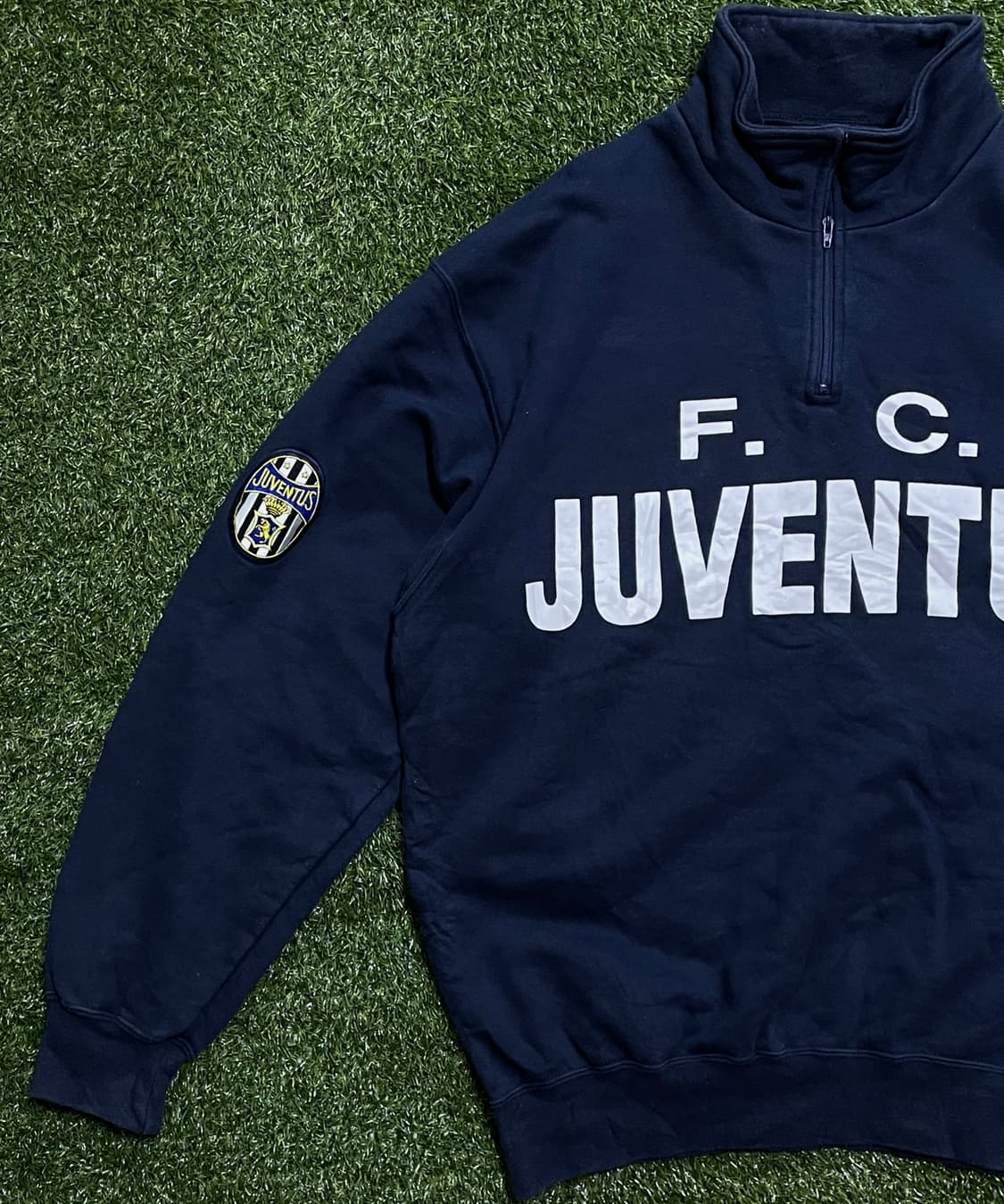 90s 유벤투스 트레니닝 유니폼 반집업 스웻셔츠  상품이미지2