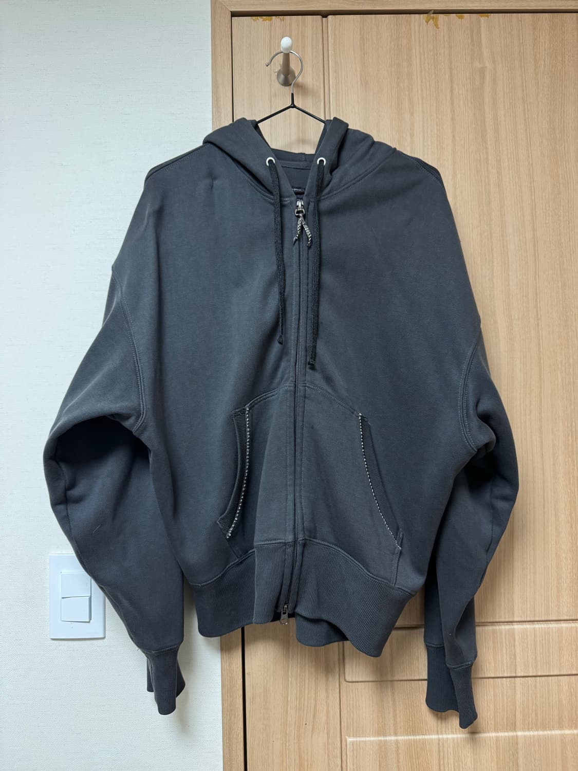 스컬프터 | 비즈 세인트 후드집업 후디 차콜 그레이 L 상품이미지4