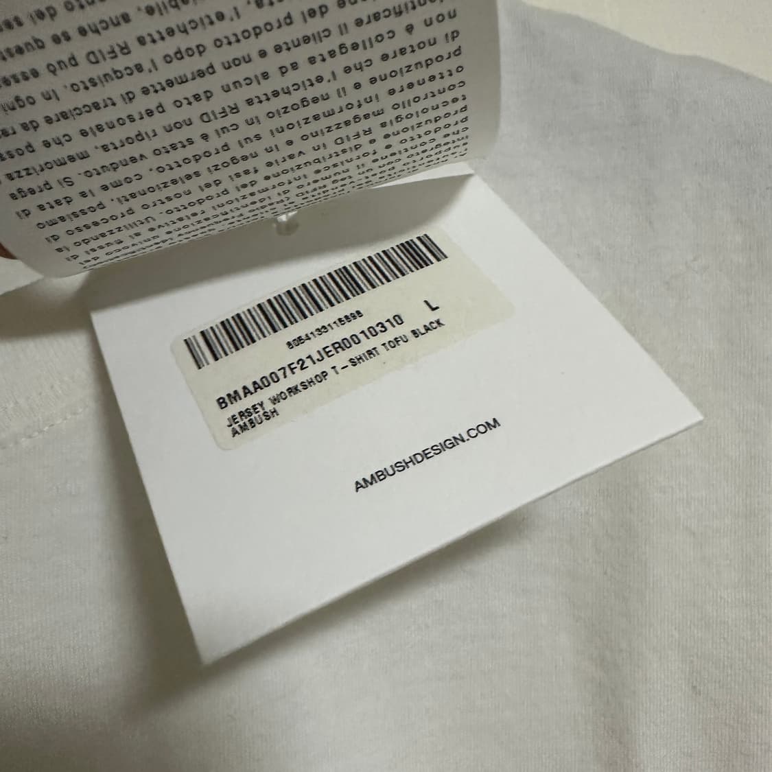 새상품 - 앰부쉬 티셔츠 L사이즈 상품이미지4