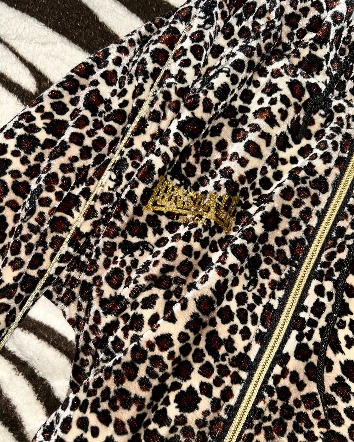 Lonsdale leopard zip-up hoodie 상품이미지7