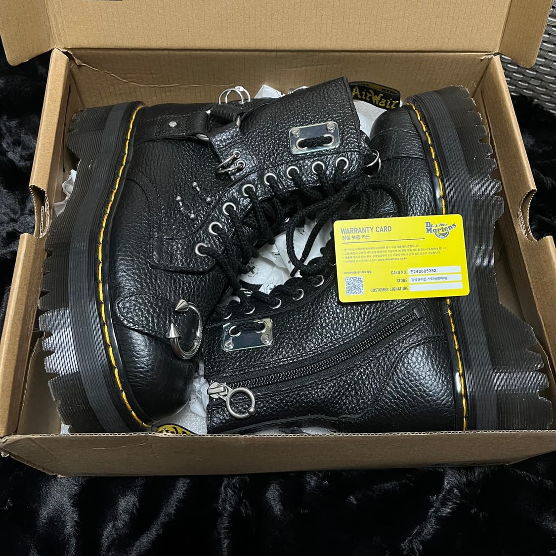 닥터마틴 제이든 HDW 피어싱 부츠 240 uk5 펑크 락시크 상품이미지2