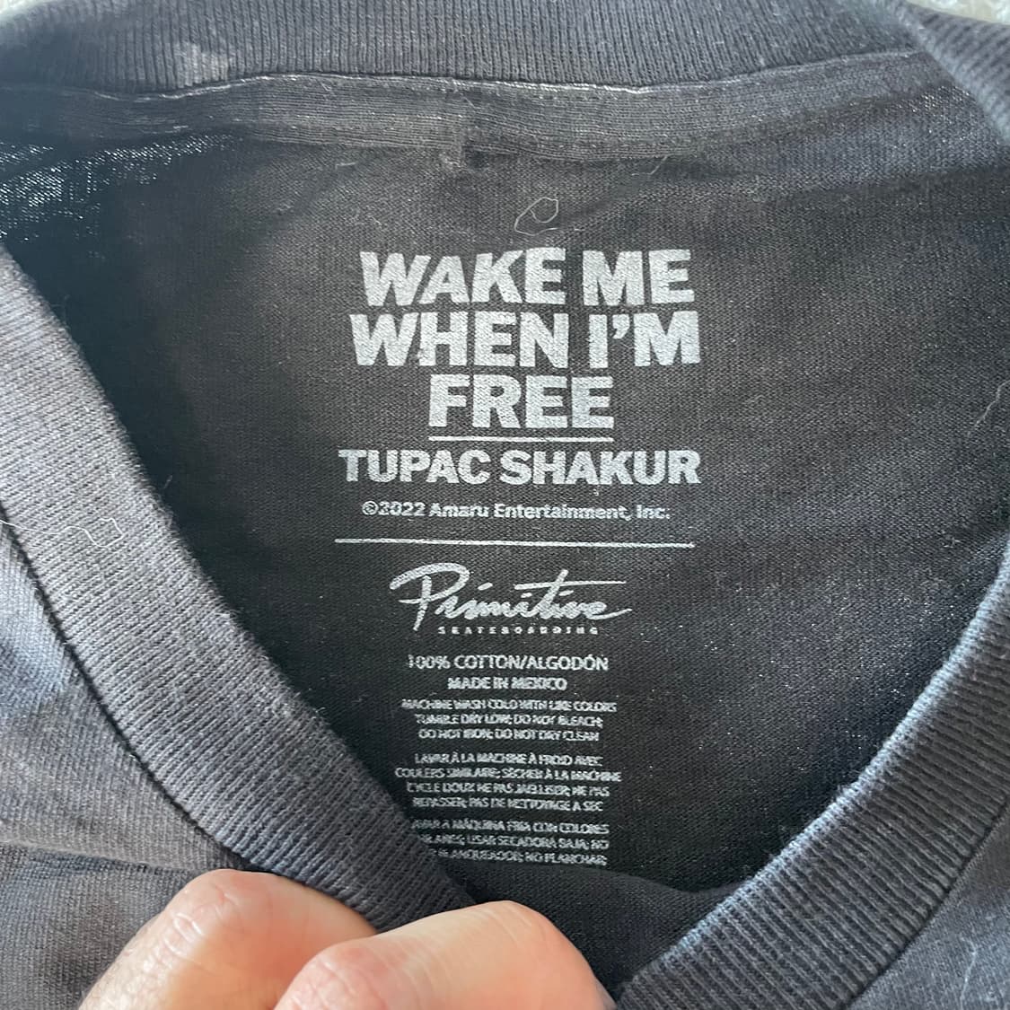 투팍 Shakur 빈티지 프린팅 반팔티셔츠  상품이미지4