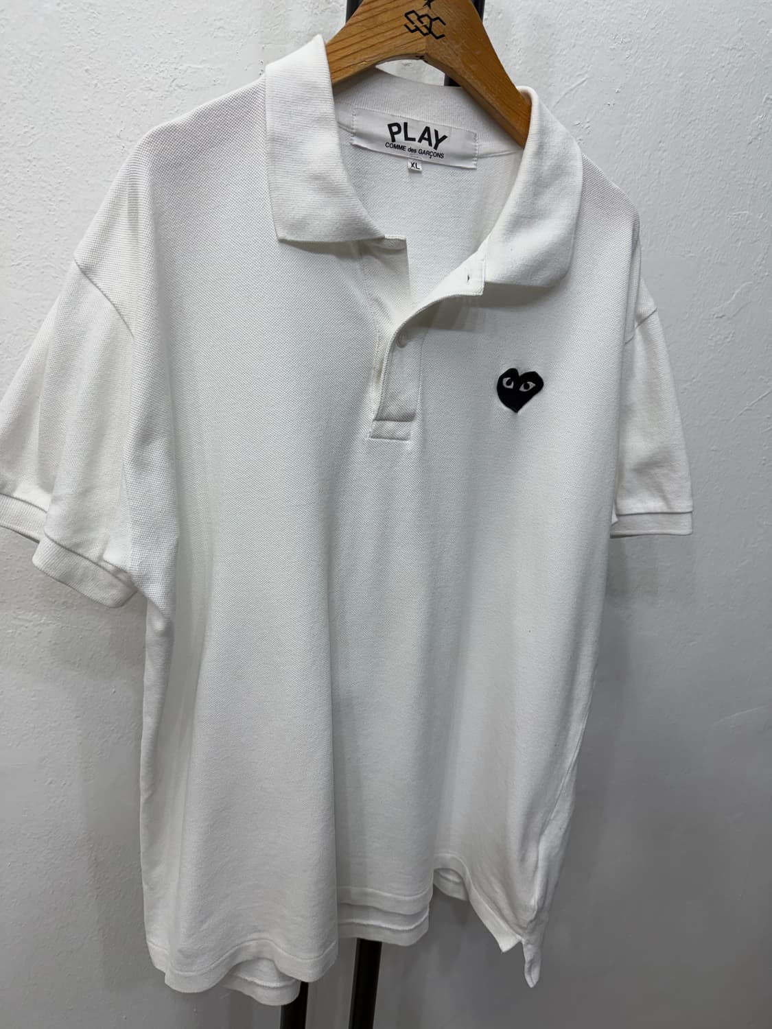 정품) 꼼데가르송 남성 반팔 폴로티 XL  상품이미지2
