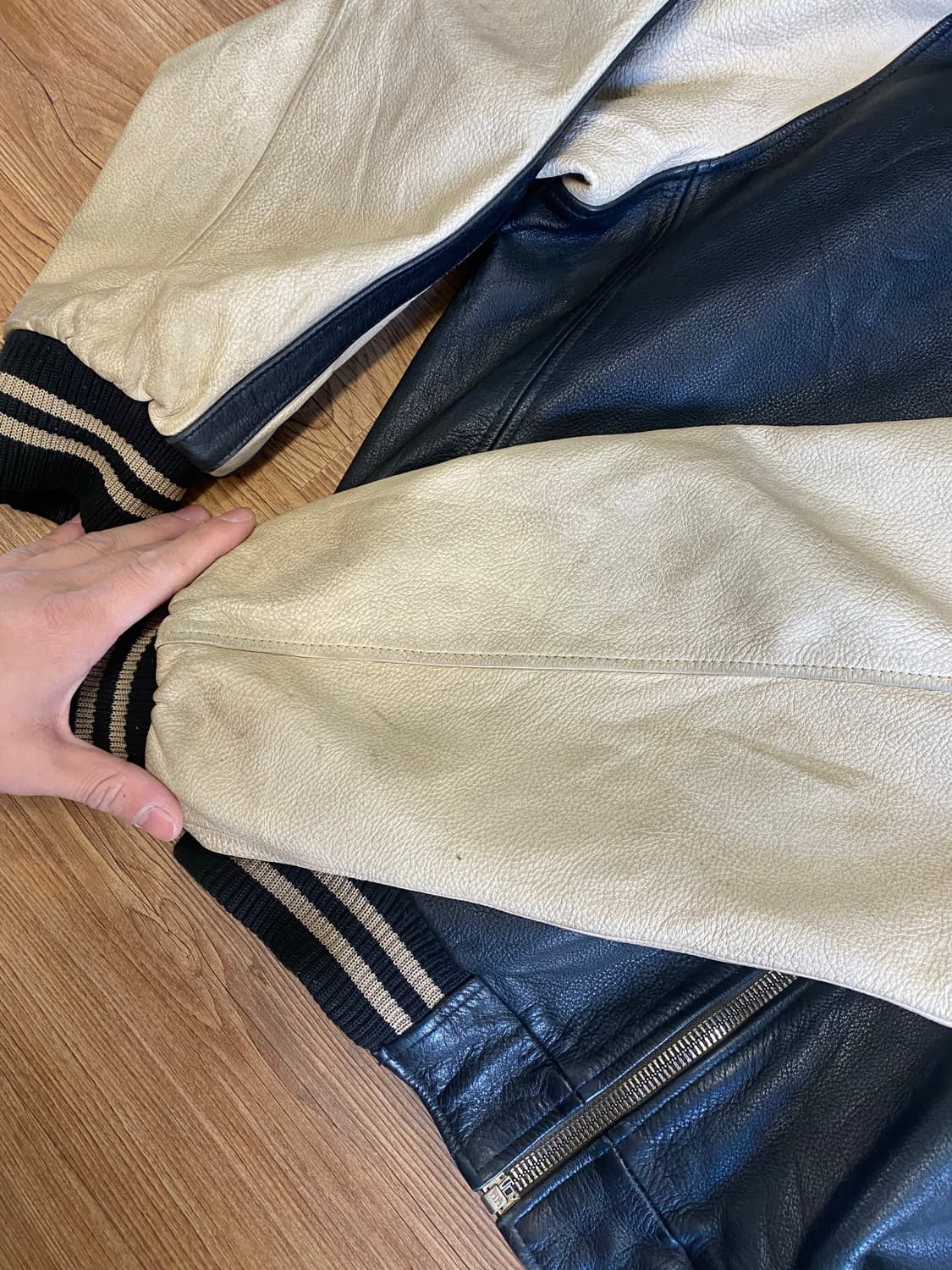 빈티지 레더바시티자켓 상품이미지5