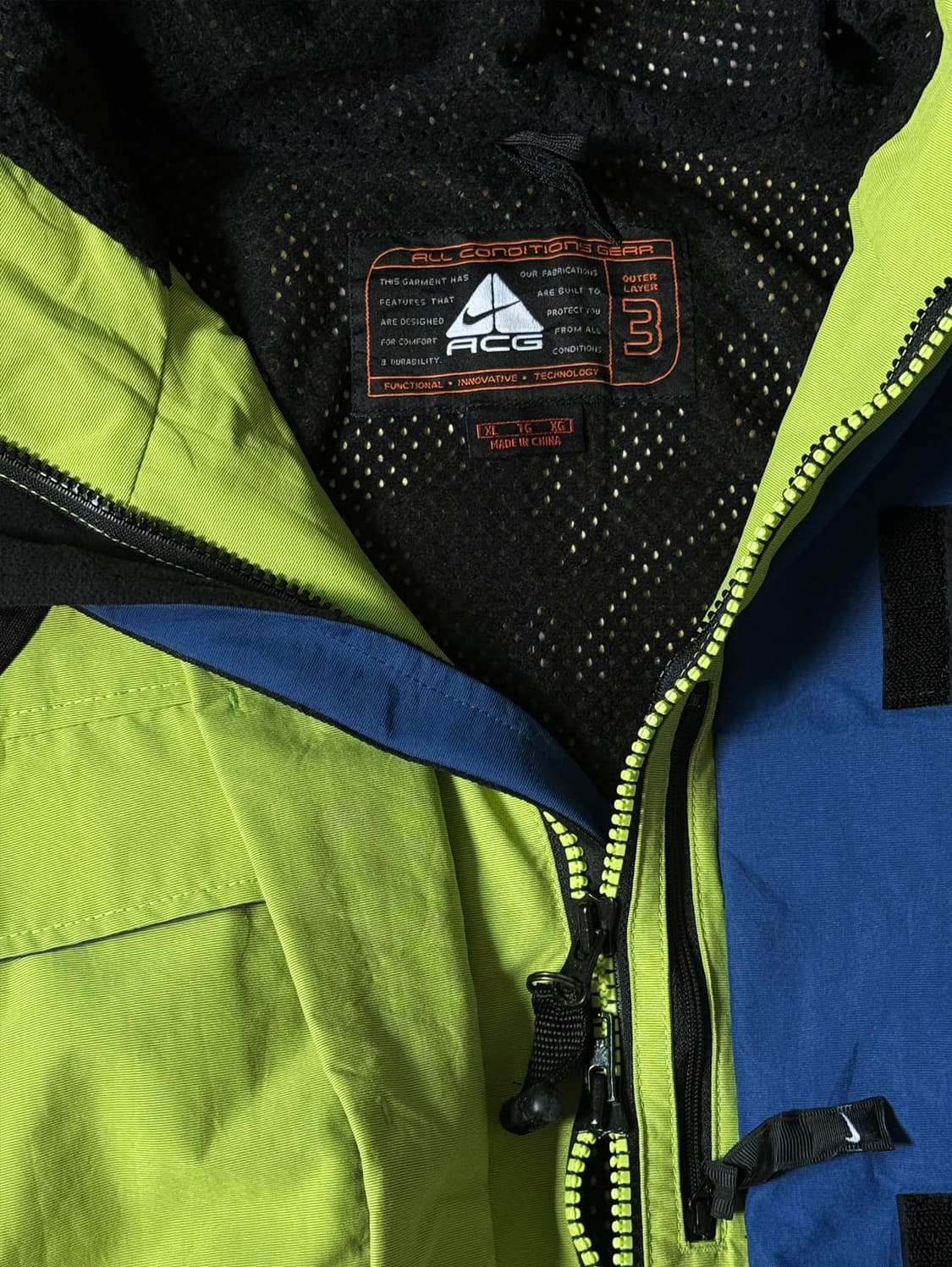 90s 나이키 ACG 스톰핏 테크니컬 쉘 자켓 (110) 상품이미지3