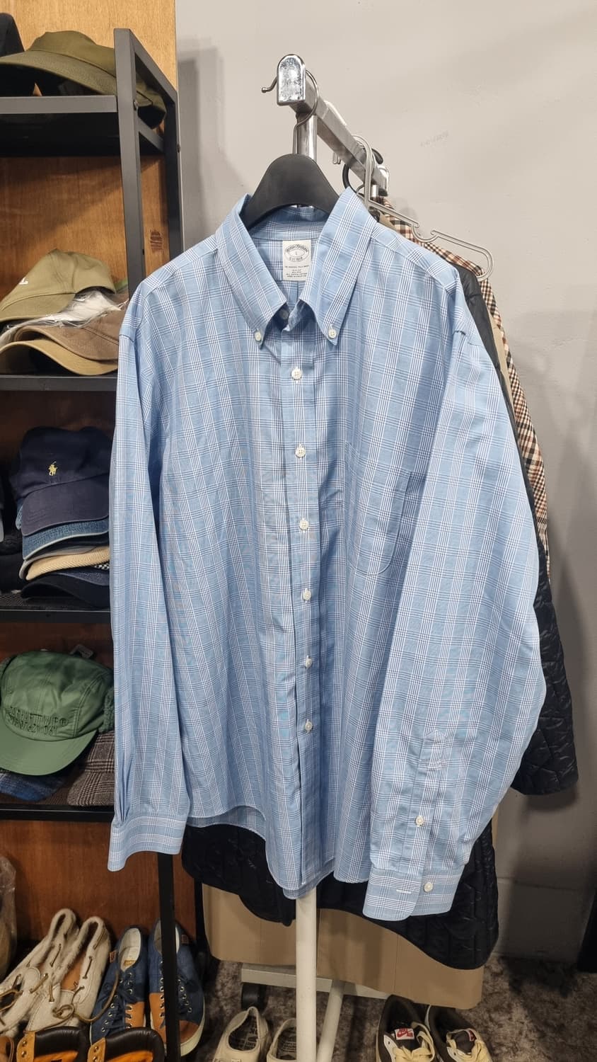브룩스브라더스)) 깔끔한 셔츠 남방 110(표기 라지) 상태매우좋음 상품이미지1