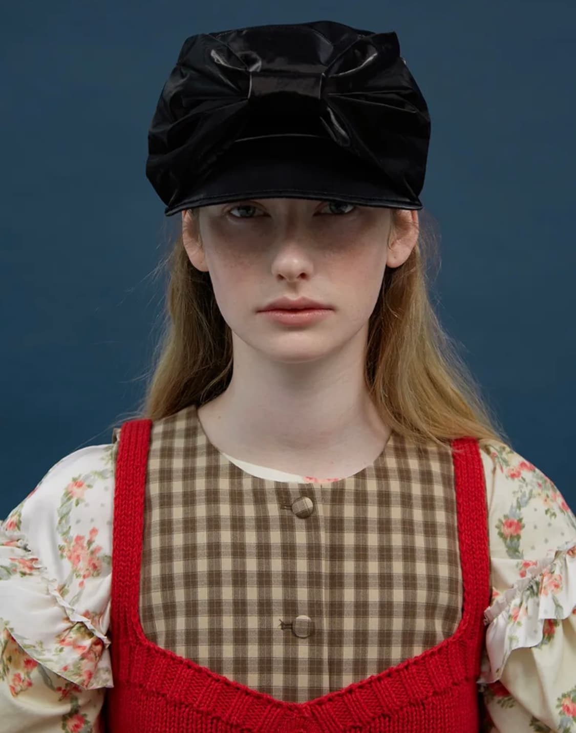 새상품) 어썸니즈 벨보이 캡 리본 블랙 상품이미지5