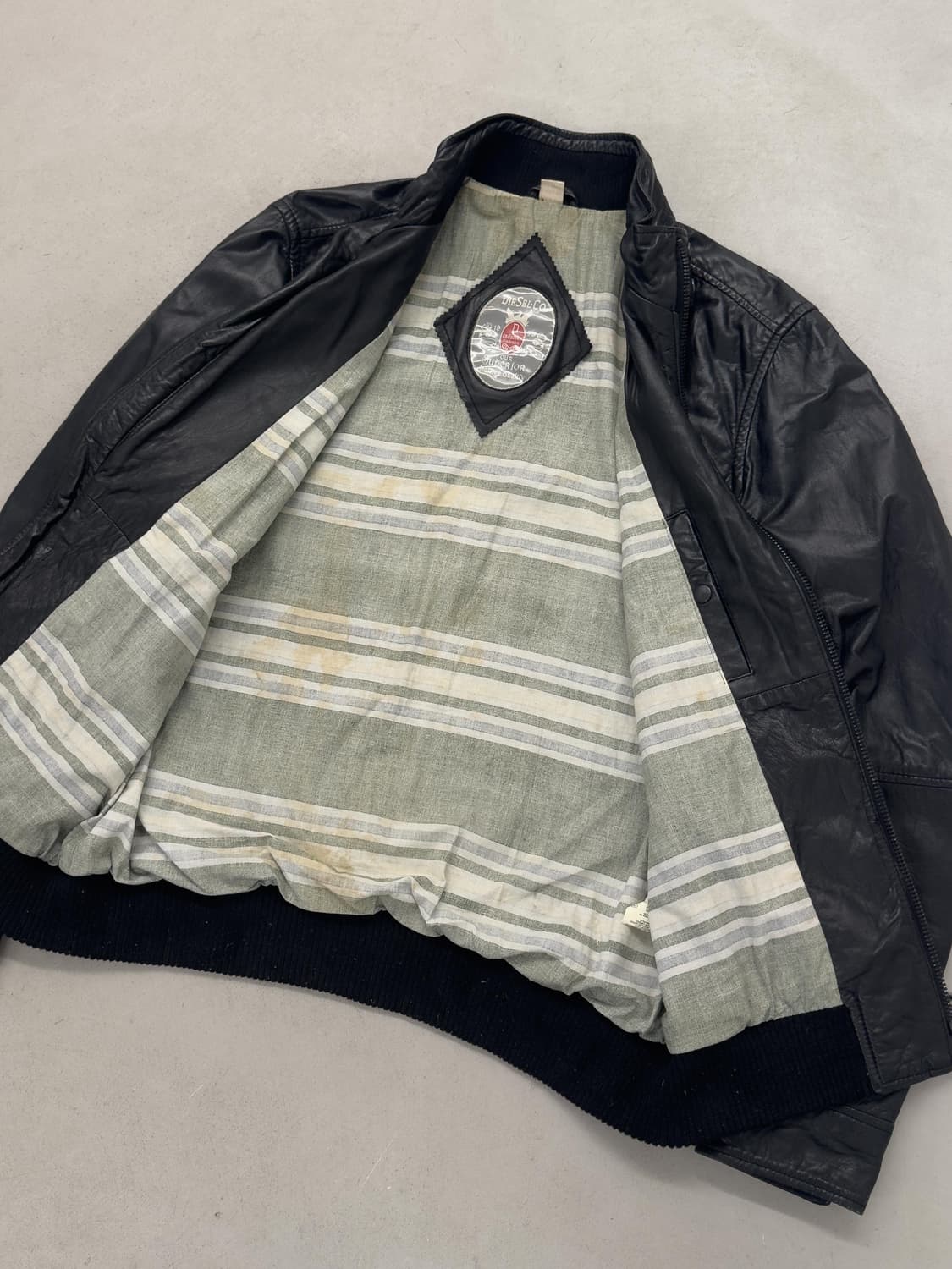 디젤 레더 블루종 상품이미지7