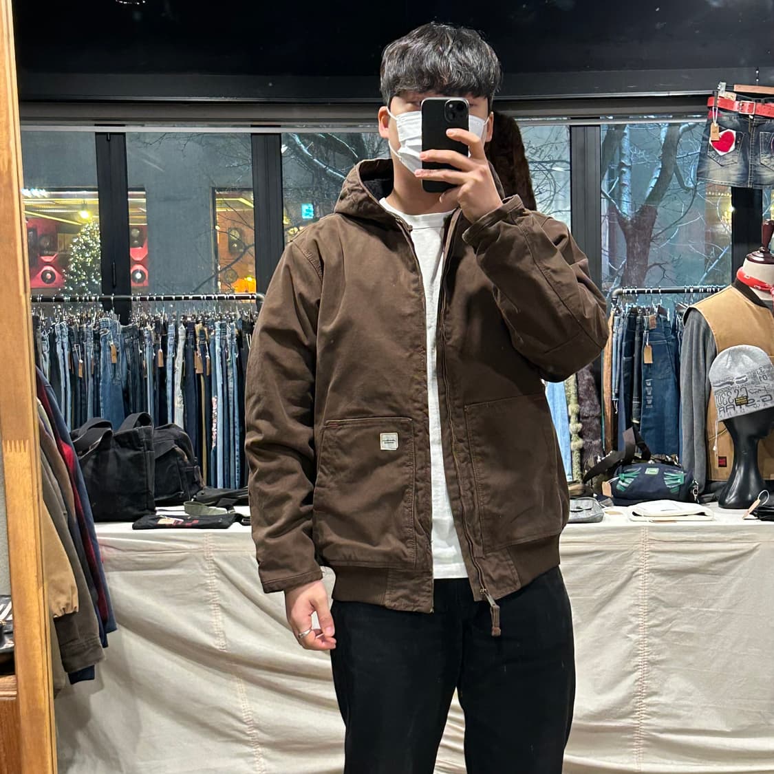 L) 에디바우어 워크웨어 덕캔버스 액티브 자켓 브라운 상품이미지9