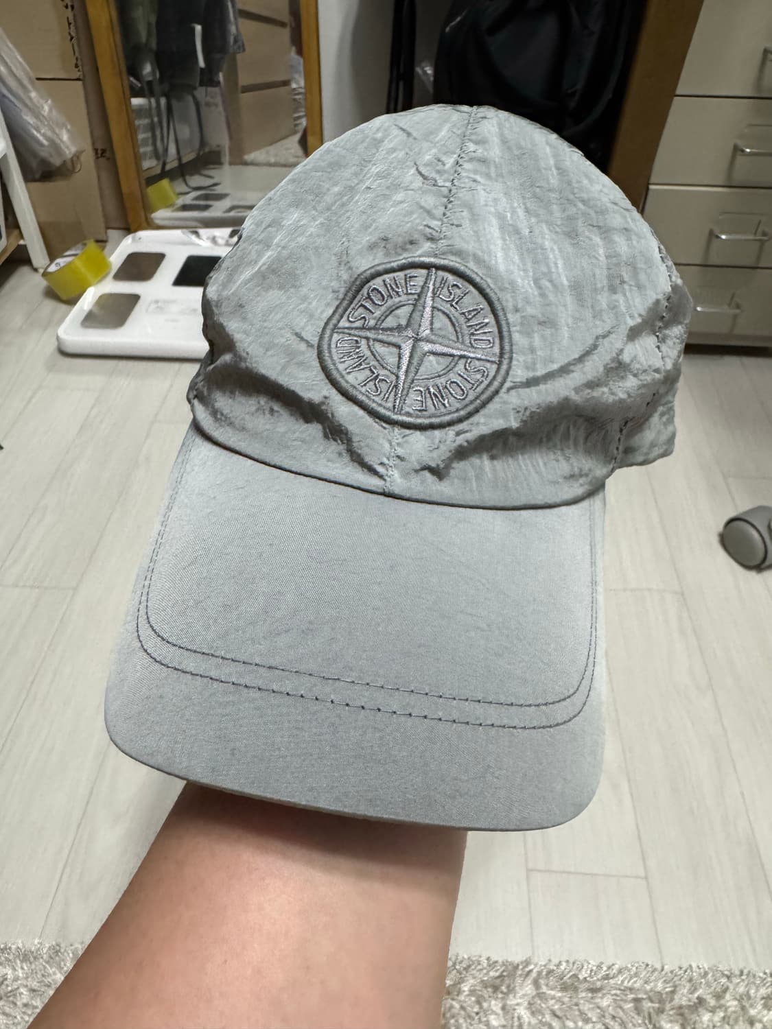 [xl] 스톤 아일랜드 메탈 6-패널 캡 아쿠아 상품이미지2